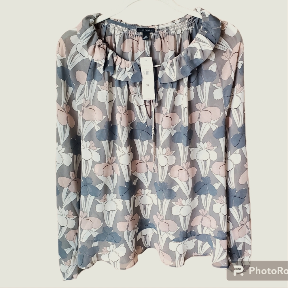 Ann Taylor Blouse Top XL